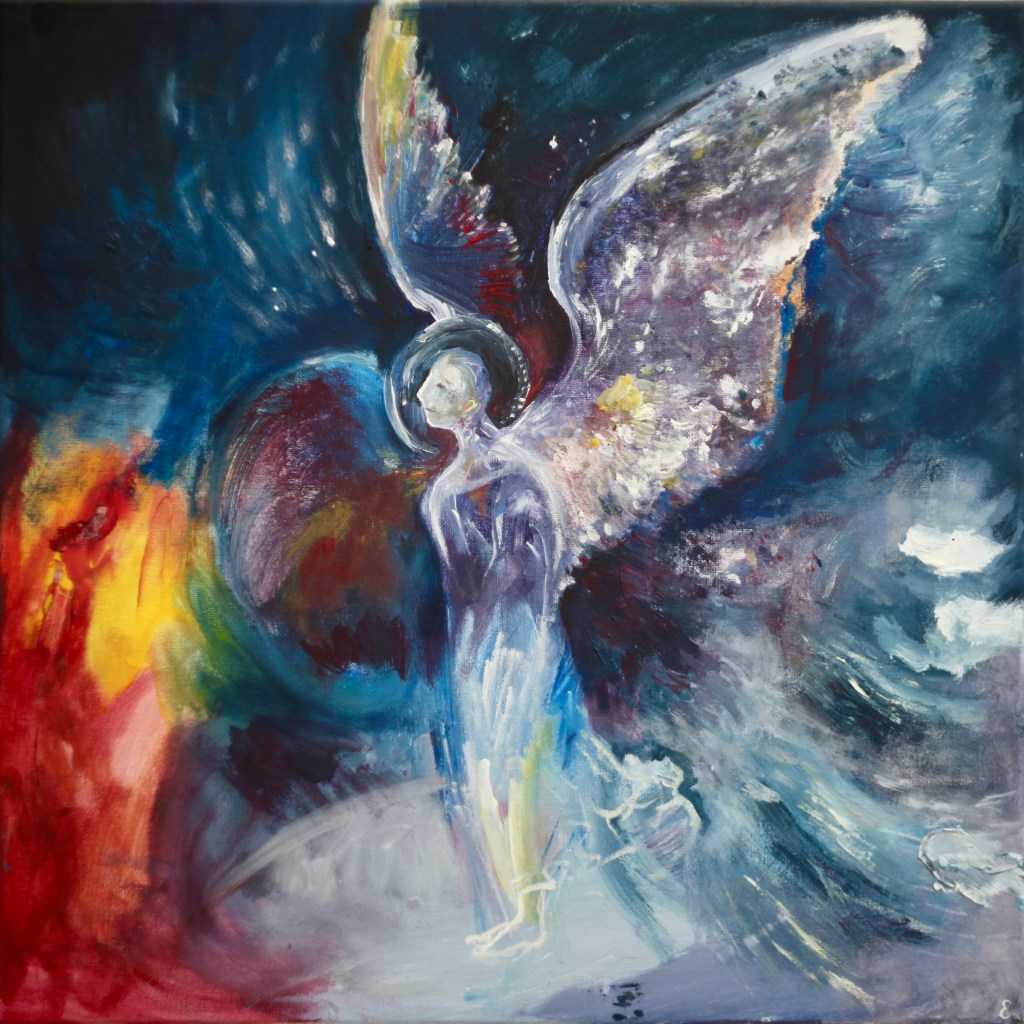 Angel 
2024 
14x14 in
Acrylic on Canvas 
California
