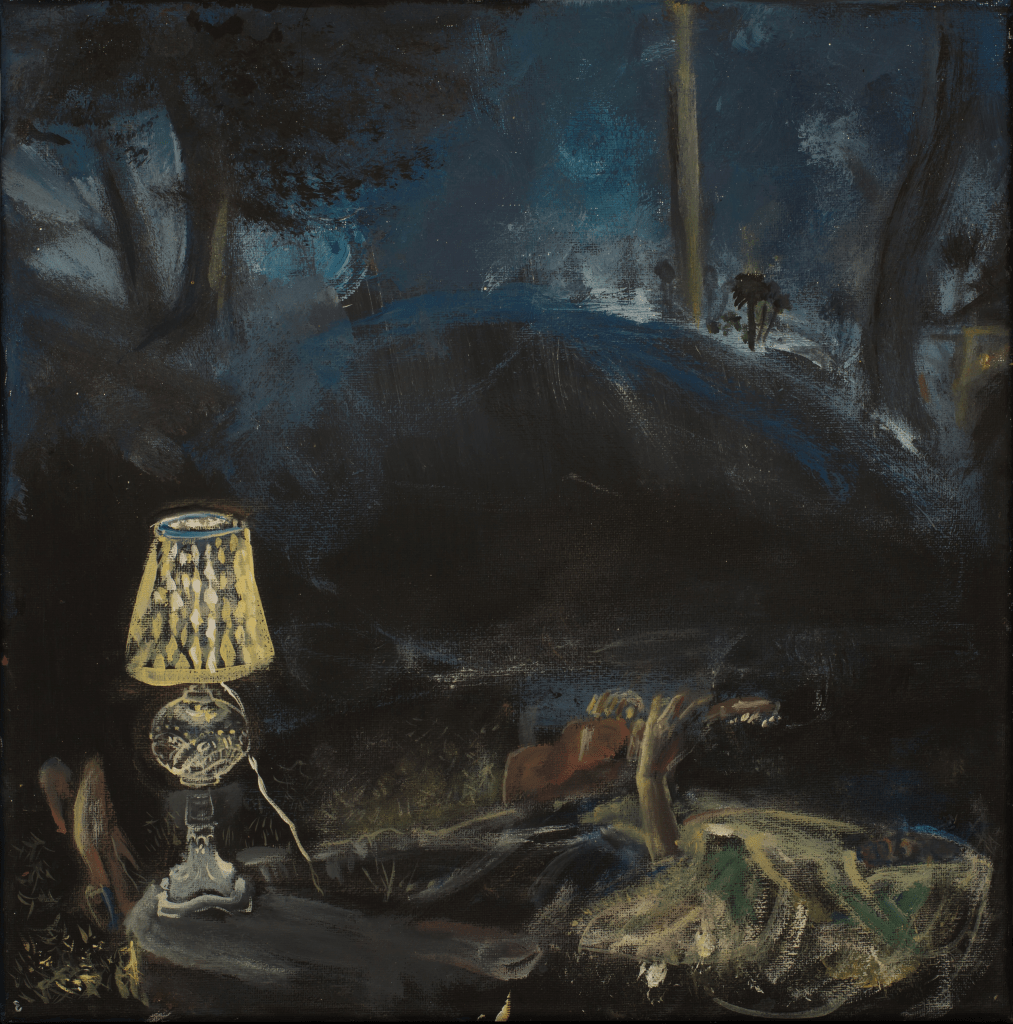 Portrait of John on the Front Lawn 
2020
12x12 
Acrylic on Canvas 
California