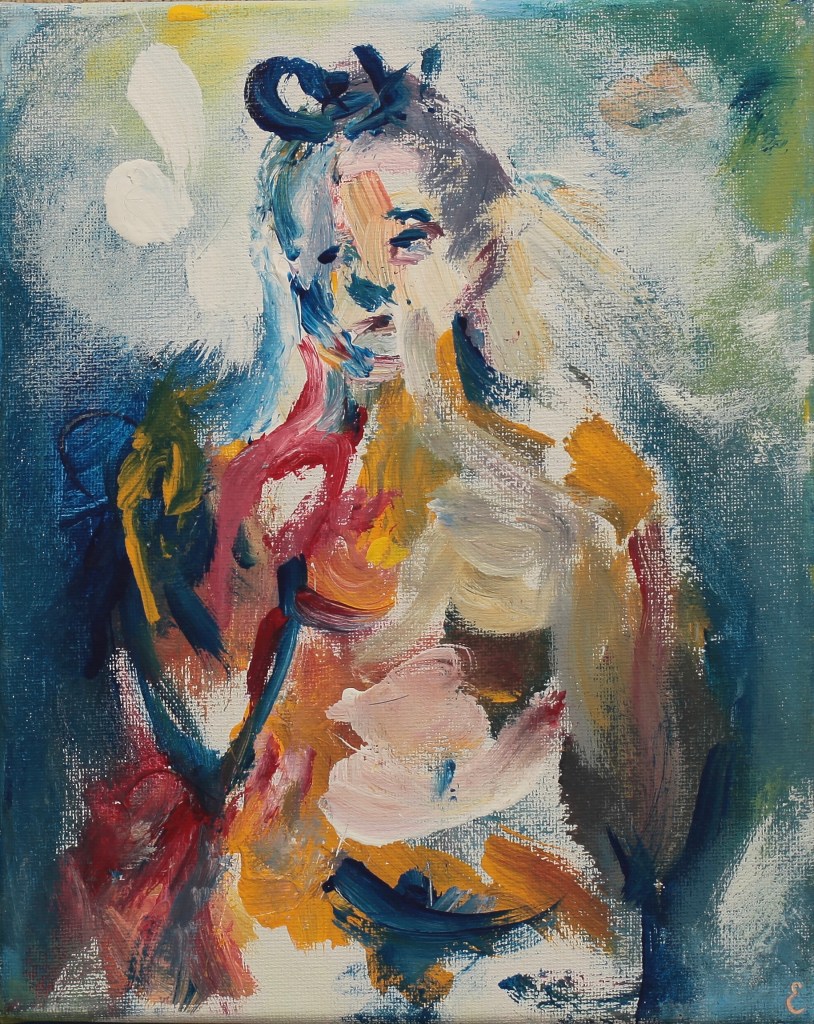 Nude I 
2020
8x10 in 
Acrylic on Canvas
California 