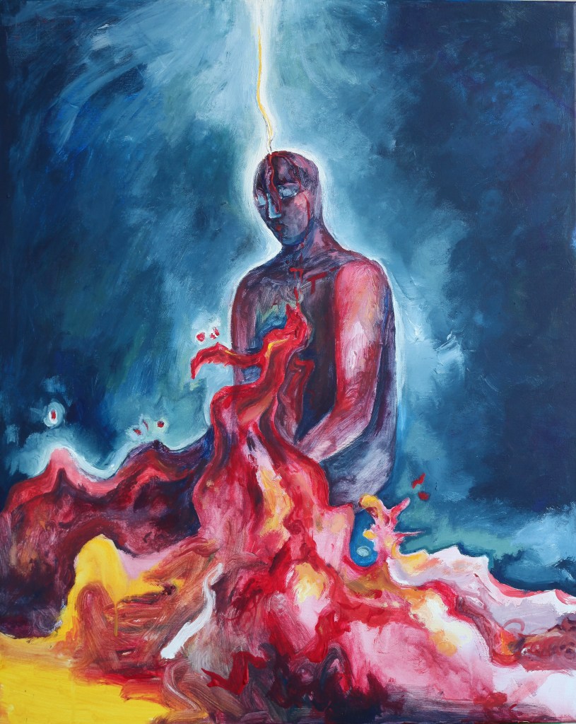 Prayer III 
2025
30x24in 
Acrylic on canvas 
California