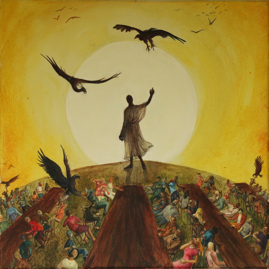 Cover Art for "The Banquet" by John Roseboro
2021
14x14
Acrylic on Canvas 
California 

https://youtu.be/bonAYZhrfDE?si=FBnor61xuknU2Qla
